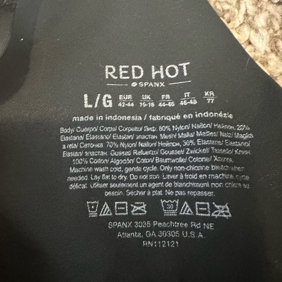 Red Hot by SPANX Black Shapewear Bodysuit - Picture 6 of 6
